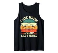 Moth Insect Lover | I Like Moths and Maybe 3 People Tank Top