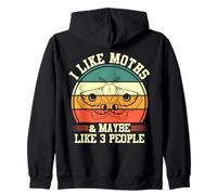 Moth Insect Lover | I Like Moths And Maybe 3 People Zip Hoodie