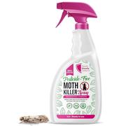 Moth Killer Spray 1 Litre Repellent Protects Carpets, Clothes & Wardrobes From Moth Infestations | Non Staining & Low Odour | Kills on Contact |