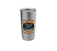 Moth Mann Cryptid Anti Social Butterfly Mothman Stainless Steel Insulated Tumbler