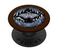 Moth Mushroom Butterfly Fairycore Aesthetic Goth PopSockets Adhesive PopGrip