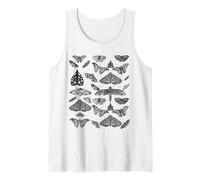 Moth Print Vintage Insect Illustration Bug Collection Tank Top