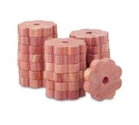 Moth Protection Insect Repellent Rings in 40x Set Cedar Wood Hang Up in Wardrobe