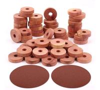 Moth Repellent for 100 Cedar Ring for Clothes Drawer Storage Box Cedarwood Moth Repellent Aromatic Cedar Wood Ring Sandpaper Included