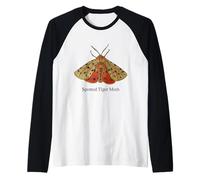 Moth Shirt Spotted Tiger Moth for Lepidopterists Raglan Baseball Tee
