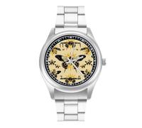 Moth Sun Mystical Gothic Unisex Watch Simple Wrist Watch Analog Quartz Watch Digital Wrist