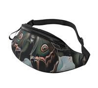 Moth That Looks Like a Peacock Printed Personalized Waist Bag, Lightweight and Versatile Crossbody Bag for Everyday and Outdoor Adventures