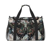 Moth That Looks Like a Peacock Printed Travel Duffle Bag for Men Women Large Sport Gym Bag Handbag with Shoulder Strap for Travel Weekend Fishing Hunting