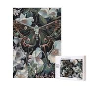 moth that looks like a peacock Printed Wooden Intelligence Puzzle 28x40 CM, 300 Pieces(boxed) Jigsaw Puzzles Education Game for Adults, Home Decoration Puzzle