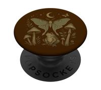 Moth Therian Frog Toad Stool Cute Aesthetic Cottagecore PopSockets Adhesive PopGrip