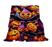 Moth Throw Blanket, Halloween Fleece Blanket, Super Soft & Cosy Fleece, Halloween Decorations, Plush Throws Blankets for Couch Sofa Bed Office