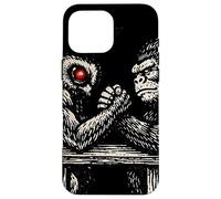 Moth vs Gorilla Arm Wrestling Strength Mythical Creature Case for iPhone 16 Pro Max