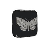 Moth Wing Period Proof Storage Bag-Feminine Hygiene Travel Case for Sanitary Pads, Discreet Mensural Pouch for Purse Office
