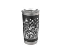 Moth Witchy Forest Dark Cottagecore Goblincore Mushroom Goth Stainless Steel Insulated Tumbler