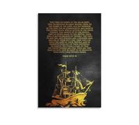MoThaf Psalm 107 23 30 Canvas Wall Art Print Poster For Home School Office Decor Unframe-5 12x18inch(30x45cm)