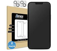 Mothca Matte Screen Protector for iPhone 14 [2+2 Pack] with Camera Lens Tempered Glass film, Anti-Glare & Anti-Fingerprint, Case Friendly, Bubble-free, Smooth as Silk, 2022-6.1inch