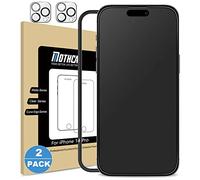 Mothca Matte Screen Protector for iPhone 14 pro (2+2 Pack), 2pcs matt Tempered Glass films + 2pcs Camera Lens Protector, Anti-Glare & Anti-Fingerprint,(6.1 inch)