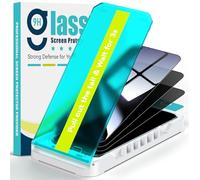 Mothca Privacy Screen Protector for iPhone 17 Pro/ 17/16 Pro, 9H Tempered Glass Anti-Spy Protector with Auto-Install Kit (3 Pack- 6.3 inch)