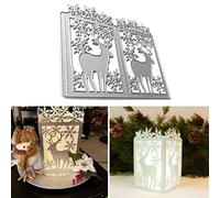 Mothcattl Cutting Dies,Christmas Deer Metal Cutting Dies Card Making Emboss Stencil DIY Scrapbook Album Paper Cards Craft Decor
