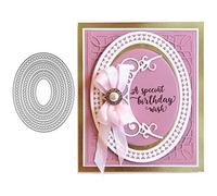 Mothcattl Cutting Dies,Oval Frame Metal Cutting Dies Card Making Emboss Stencil DIY Scrapbook Album Paper Cards Craft Decor