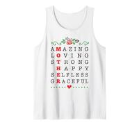 Mother Amazing Loving Strong Happy Selfless Graceful Women Tank Top