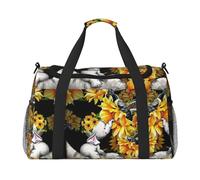 Mother and Baby Elephant Sunflowers Print Weekender Bags for Women,Travel Bags Personal Item Travel Bag Luggage Bag Travel Accessories