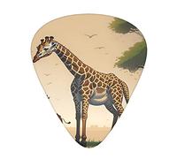 Mother And Child Giraffe Guitar Plectrums Classical Triangle Bass Acoustic And Electric Guitar Plectrums For Guitarists 12 Pieces