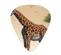 Mother and child giraffe the 12-piece guitar picks include three picks: thin, medium and heavy. suitable for electric, acoustic and bass guitars of all strengths