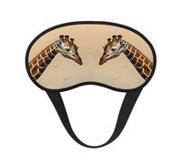 Mother and Child Giraffe Universal Lightweight Eye Mask: Great for Travel, Office Naps and Shift Work. Provides a Comfortable Sleeping Environment