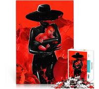 Mother and Child in RedJigsaw Puzzles 1000 Piece for Adults Family Game for and for is ideal as a gift for the whole family 38x26cm