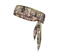 Mother and Child Rats Double-Sided Sports Headband for All Activities As Tennis, Football, Yoga, and Running