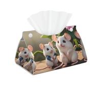 Mother and Child Rats Long Leather Tissue Bag, Double-Sided Leather, Waterproof and Durable