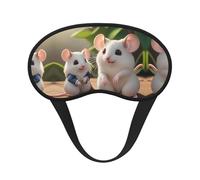 Mother and Child Rats Universal Lightweight Eye Mask: Great for Travel, Office Naps and Shift Work. Provides a Comfortable Sleeping Environment