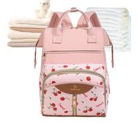 Mother and Dad Backpack - Waterproof Large Capacity Diaper Bag | Nursery Bag with Changing Mat, Versatile Bag for Parents, Grandparents, Women, Men, and Girls, ide, pink, see description, See