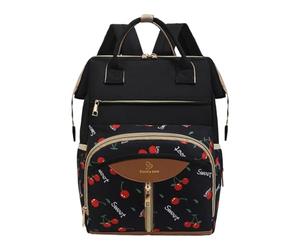Mother and Dad Backpack - Waterproof Large Capacity Diaper Bag | Nursery Bag with Changing Mat, Versatile Bag for Parents, Grandparents, Women, Men, and Girls, ide, black, see description, See