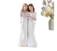 Mother and Daughter Statue - The Figurine Symbolizing Love and Bond | Sentimental Table Decor for Home, Shelf or | Resin Sculpture Celebrating Family, Affection
