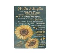 Mother And Daughter Their Hearts As One A Link That Can Never Be Undone Metal Tin Sign Artwork Poster Iron Painting Outdoor Sign Vintage Plaque Poster Cave Garage Pub Bar Kitchen Home Decoratio