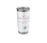 Mother and Daughter Trip in Progress Greece Travel Matching Stainless Steel Insulated Tumbler