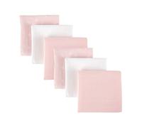 Mother&Baby Muslins 6 Pack GOTS Organic Cotton (Pink Star)