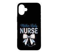 mother baby nurse Coquette Bow Postpartum Nurse Stethoscope Case for iPhone 16 Plus