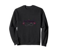 Mother Baby Nurse: Two Patients Double The Love Heartbeat Sweatshirt, Adult Unisex, Black, XL