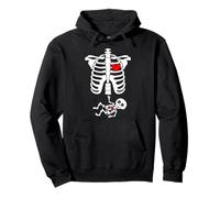 Mother & Baby Skeleton X-ray - Mums Trick or Treat Costume Pullover Hoodie