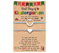 Mother Bracelet Set For 2 First Day Of School Bracelet Mommy And Me Bracelets For Mother Girls Boys Fit2run (Sky Blue, One Size)
