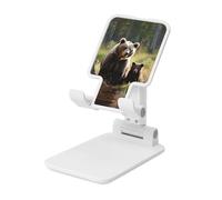 Mother Brown Bears Protect Cubs Cell Phone Stand, Adjustable Angle Height Mobile Phone Holder for Desk,Folding Desktop Phone Stand, Portable Tablet Stand Compatible with 4.4"-6.3" Smartphone