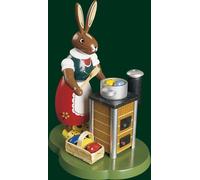 Mother Bunny + Smoker Oven Easter Bunny Easter Easter Decoration NEW 13046
