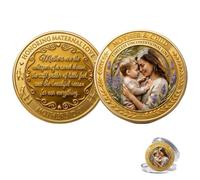 Mother & Child Commemorative Coin - A Tribute to Timeless Love, Honoring Maternal Love Double-Sided Mother’s Day Keepsake Coin, Collectible Metal Token Gift for Mom, Birthday (1pcs)