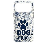 Mother Chinoiserie Floral Blue Supercute Animals Dog Mum Paw Case for iPhone 17 Pro Max