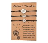 Mother Daughter Bracelets | Creative Mommy and Me Bracelets | Mum Daughter backk to school giftss | Card Bracelet Set for Children and Parents to Wear Together