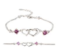 Mother Daughter Bracelets - Elegant Daughter Bracelet | Romantic Stylish Bangle Jewelry For Girlfriend Bridesmaid Bride Grandma Friend Wedding Valentine's