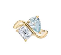 Mother & Daughter Double Birthstones Infinity Bonds Ring,Women Promise Rings for Her Sterling Silver Mothers Ring,Customizable Birthstone Rings,For Mom Grandmother Wife